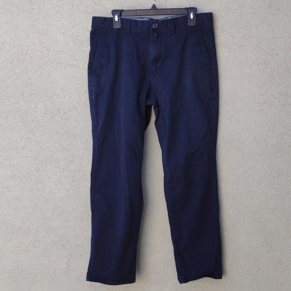 Gap Khakis Navy Straight Stretch Pants Men's 36x29